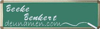 Beeke Benkert Visitenkarte